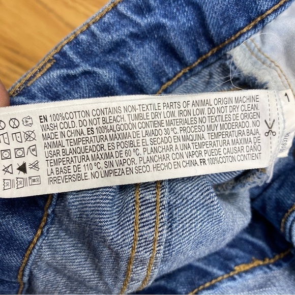 Life in Progress Snap Button Front Disstressed Overalls Sz S - Picture 12 of 13